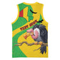 Personalized Afro Mali Vulture Basketball Jersey Flag Map - Bogolan Pattern - African Pride