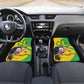 Personalized Afro Mali Vulture Car Mats Flag Map - Bogolan Pattern