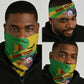 Personalized Afro Mali Vulture Neck Gaiter Flag Map - Bogolan Pattern LT15