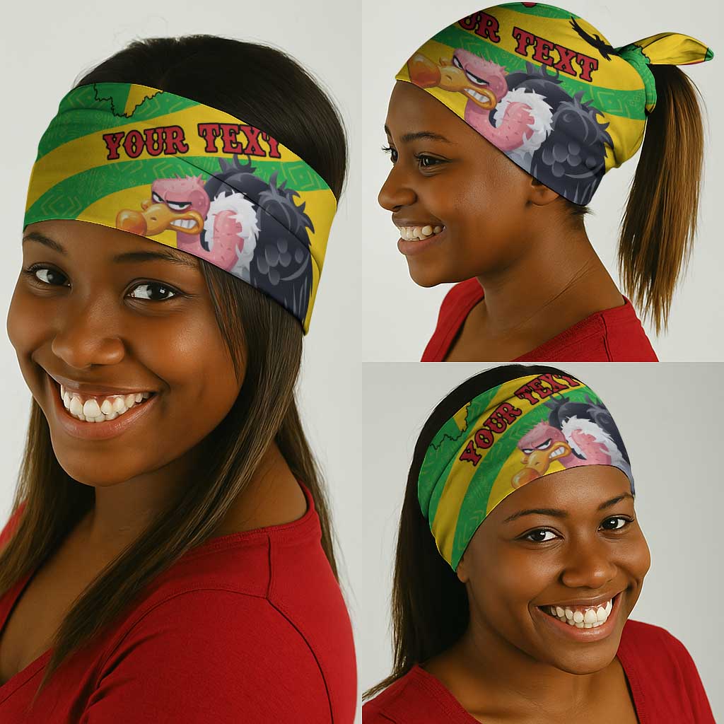 Personalized Afro Mali Vulture Neck Gaiter Flag Map - Bogolan Pattern LT15