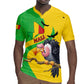 Personalized Afro Mali Vulture Rugby Jersey Flag Map - Bogolan Pattern