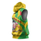 Personalized Afro Mali Vulture Sleeveless Hoodie Flag Map - Bogolan Pattern - African Pride