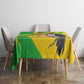 Personalized Afro Mali Vulture Tablecloth Flag Map - Bogolan Pattern