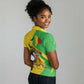 Personalized Afro Mali Vulture Women Polo Shirt Flag Map - Bogolan Pattern
