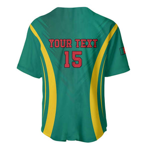 Custom Afro Cameroun Football Baseball Jersey Go Les Lions Indomptables