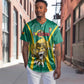 Custom Afro Cameroun Football Baseball Jersey Go Les Lions Indomptables
