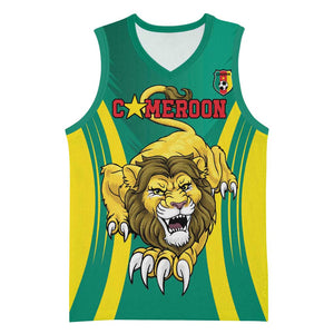 Custom Afro Cameroun Football Basketball Jersey Go Les Lions Indomptables - African Pride