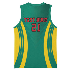 Custom Afro Cameroun Football Basketball Jersey Go Les Lions Indomptables - African Pride