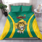 Custom Afro Cameroun Football Bedding Set Go Les Lions Indomptables