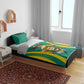 Custom Afro Cameroun Football Bedding Set Go Les Lions Indomptables