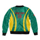 Custom Afro Cameroun Football Bomber Jacket Go Les Lions Indomptables