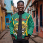 Custom Afro Cameroun Football Bomber Jacket Go Les Lions Indomptables