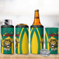 Custom Afro Cameroun Football 4 in 1 Can Cooler Tumbler Go Les Lions Indomptables