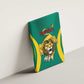 Custom Afro Cameroun Football Canvas Wall Art Go Les Lions Indomptables