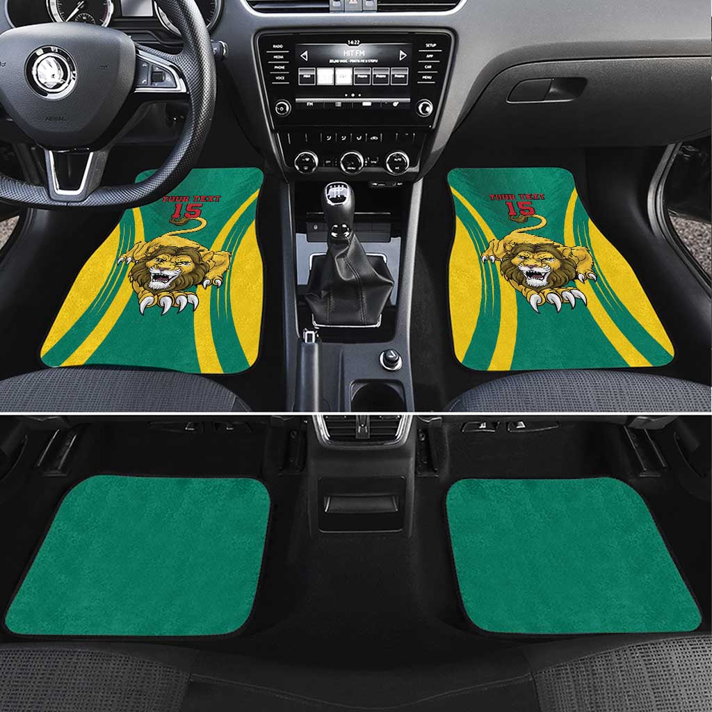 Custom Afro Cameroun Football Car Mats Go Les Lions Indomptables