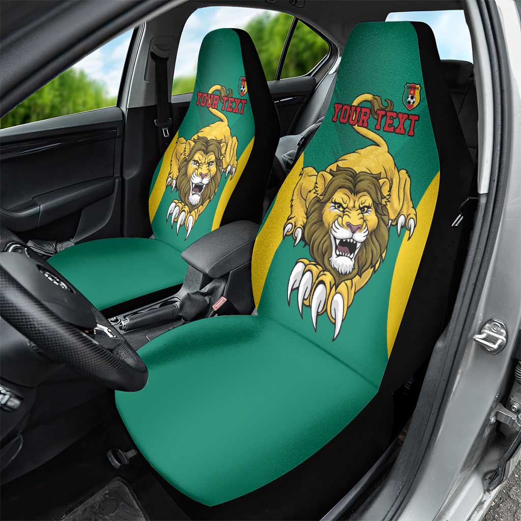 Custom Afro Cameroun Football Car Seat Cover Go Les Lions Indomptables