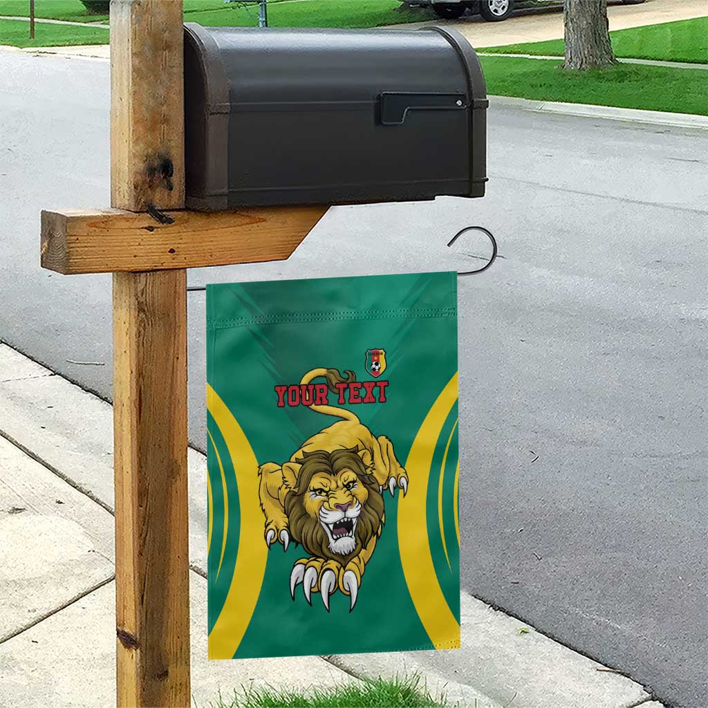 Custom Afro Cameroun Football Garden Flag Go Les Lions Indomptables