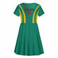 Custom Afro Cameroun Football Kid Short Sleeve Dress Go Les Lions Indomptables