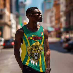 Custom Afro Cameroun Football Men Tank Top Go Les Lions Indomptables