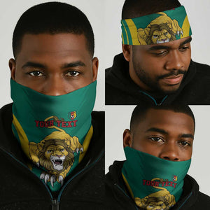 Custom Afro Cameroun Football Neck Gaiter Go Les Lions Indomptables LT15