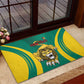 Custom Afro Cameroun Football Rubber Doormat Go Les Lions Indomptables