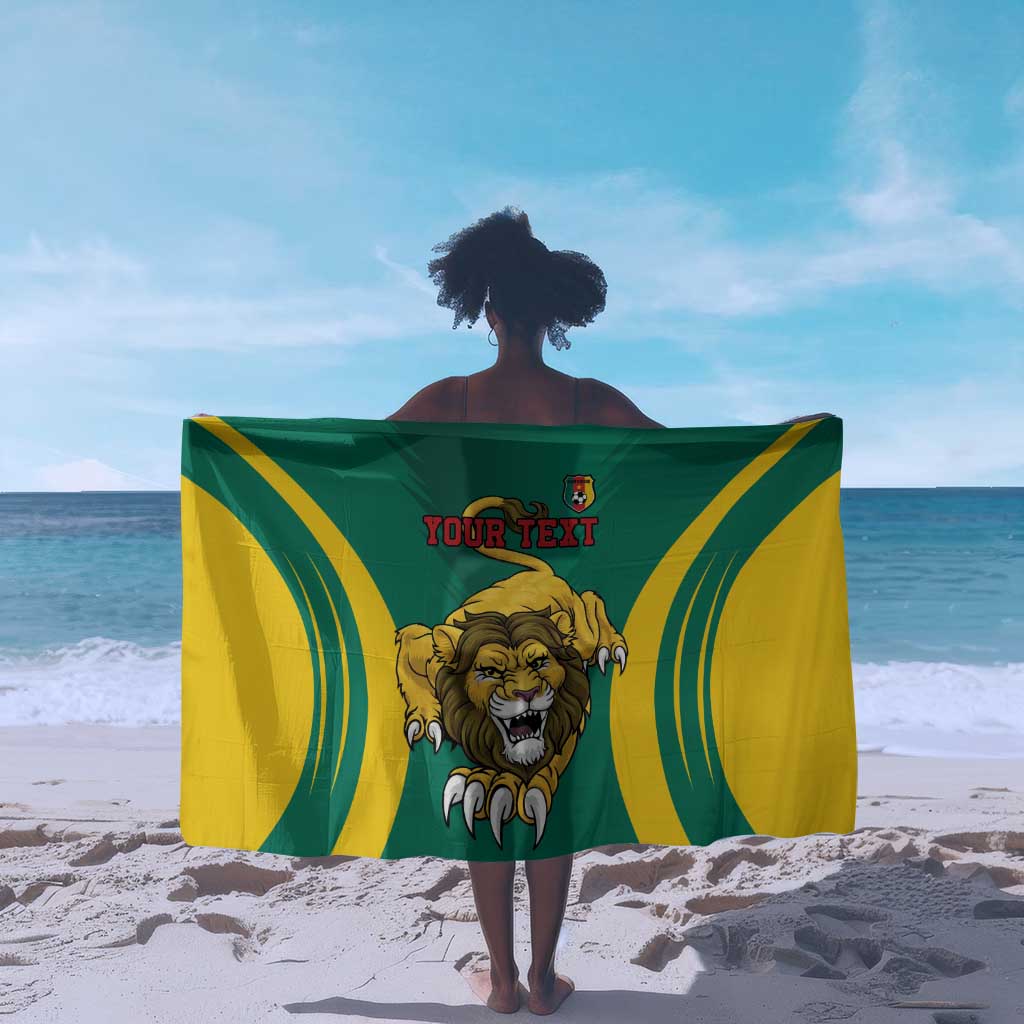 Custom Afro Cameroun Football Sarong Go Les Lions Indomptables