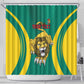 Custom Afro Cameroun Football Shower Curtain Go Les Lions Indomptables