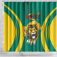 Custom Afro Cameroun Football Shower Curtain Go Les Lions Indomptables