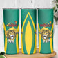 Custom Afro Cameroun Football Skinny Tumbler Go Les Lions Indomptables