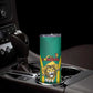 Custom Afro Cameroun Football Skinny Tumbler Go Les Lions Indomptables