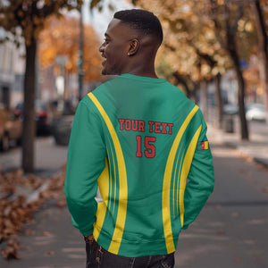 Custom Afro Cameroun Football Sweatshirt Go Les Lions Indomptables