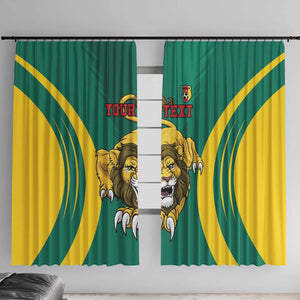 Custom Afro Cameroun Football Window Curtain Go Les Lions Indomptables