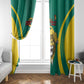 Custom Afro Cameroun Football Window Curtain Go Les Lions Indomptables