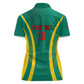 Custom Afro Cameroun Football Women Polo Shirt Go Les Lions Indomptables