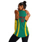 Custom Afro Cameroun Football Women Racerback Tank Go Les Lions Indomptables