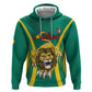 Custom Afro Cameroun Football Zip Hoodie Go Les Lions Indomptables