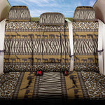 Leopards and Zebra Skins Back Car Seat Cover Mix African Pattern