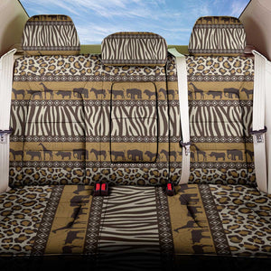 Leopards and Zebra Skins Back Car Seat Cover Mix African Pattern