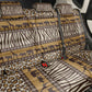 Leopards and Zebra Skins Back Car Seat Cover Mix African Pattern