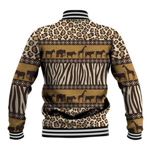 Leopards and Zebra Skins Baseball Jacket Mix African Pattern