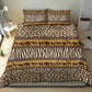 Leopards and Zebra Skins Bedding Set Mix African Pattern