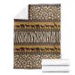 Leopards and Zebra Skins Blanket Mix African Pattern