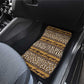 Leopards and Zebra Skins Car Mats Mix African Pattern