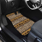 Leopards and Zebra Skins Car Mats Mix African Pattern