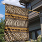 Leopards and Zebra Skins Garden Flag Mix African Pattern