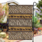 Leopards and Zebra Skins Garden Flag Mix African Pattern