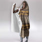 Leopards and Zebra Skins Hooded Blanket Mix African Pattern