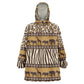 Leopards and Zebra Skins Kid Wearable Blanket Hoodie Mix African Pattern