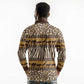 Leopards and Zebra Skins Long Sleeve Polo Shirt Mix African Pattern