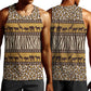 Leopards and Zebra Skins Men Tank Top Mix African Pattern